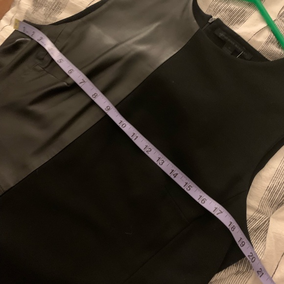 Katherine Barclay perfect Black Knee-Length Dress with 1/3 vegan leather - Picture 7 of 8